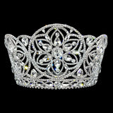 #17258 - Kaleidoscope Crown - 5.25" Tall Tiaras & Crowns up to 6" Rhinestone Jewelry Corporation