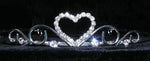 #14687 - Sweet Heart Wire Tiara Tiaras up to 1" Rhinestone Jewelry Corporation