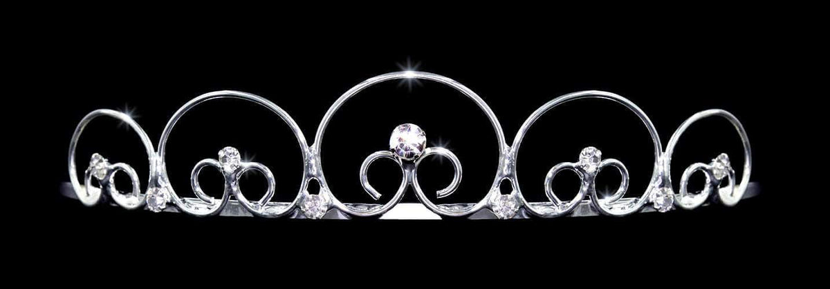 15263 - Wire Snail Tiara - Silver