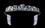 #16234 - Royal Ribbon Tiara with Combs Tiaras up to 1" Rhinestone Jewelry Corporation