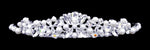 #16561 - Pearl Dust Tiara with Combs Tiaras up to 1" Rhinestone Jewelry Corporation