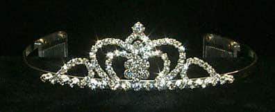 #12034 Crown Center Tiara Tiaras up to 1.25 " Rhinestone Jewelry Corporation