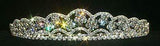 #12091 Floating Flowers Tiara Tiaras up to 1.25 " Rhinestone Jewelry Corporation