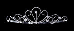 #14696 - Seaside Bride Wire Tiara Tiaras up to 1.25 " Rhinestone Jewelry Corporation