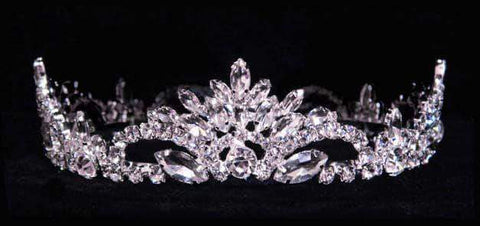 #15838 - Pageant Praise 1.25" Crown Tiaras up to 1.25 " Rhinestone Jewelry Corporation