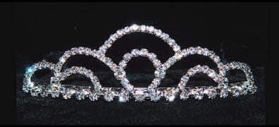 #16011 - Crystal Mountain Tiara Tiaras up to 1.25 " Rhinestone Jewelry Corporation