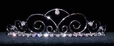 #16182 - Coast Bridge Wire Tiara Tiaras up to 1.25 " Rhinestone Jewelry Corporation