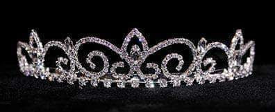 #16232 - Royal Regent Tiara with Combs Tiaras up to 1.25 " Rhinestone Jewelry Corporation