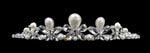 #16564 - Butterfly Pearl Tiara with Combs Tiaras up to 1.25 " Rhinestone Jewelry Corporation