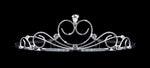 #14694 - Tranquility Wire Tiara Tiaras up to 1.5" Rhinestone Jewelry Corporation
