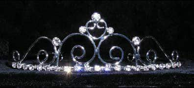 #14698 - Royalty Affair Wire Tiara Tiaras up to 1.5" Rhinestone Jewelry Corporation