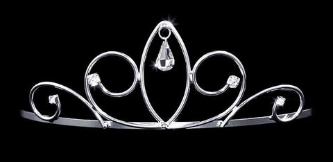 #15261 - Pear Drop Wire Tiaras Tiaras up to 1.5" Rhinestone Jewelry Corporation