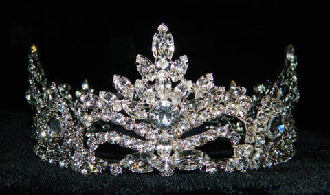 #15755 Pageant Prize -2" Tall Crown Tiaras up to 2" Rhinestone Jewelry Corporation
