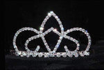 #16004 - Crystal Elegance Tiara Tiaras up to 2" Rhinestone Jewelry Corporation