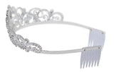 #16517 Pave Princess Tiara with Combs - 1.75" Tiaras up to 2" Rhinestone Jewelry Corporation