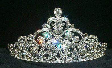 #11513 - Pave Crystal Tiara Tiaras up to 3" Rhinestone Jewelry Corporation