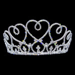 #12740 - Heart Bouquet Tiara (Limited Supply) Tiaras up to 3" Rhinestone Jewelry Corporation