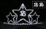 #14617 - Star - 15/16 Quinceañera /Sweet 16 Tiaras up to 3" Rhinestone Jewelry Corporation