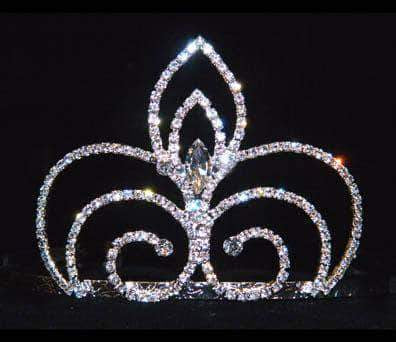 #15819 - Desert Princess Tiara Tiaras up to 3" Rhinestone Jewelry Corporation