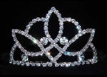 #15840 - Medieval Bridal Knot Tiara Tiaras up to 3" Rhinestone Jewelry Corporation
