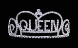 #16446 - Queen's Tiara with combs - 2.5" Tiaras up to 3" Rhinestone Jewelry Corporation