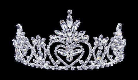 #16453 - Pageant Praise 2.75" Tiara with Combs Tiaras up to 3" Rhinestone Jewelry Corporation