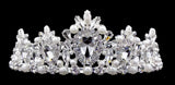 #16553 - Pearl Cluster Tiara with Combs 2.5" Tall Tiaras up to 3" Rhinestone Jewelry Corporation
