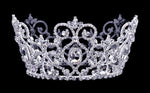 #16793 - Edwardian Royalty Crown - 3" Tiaras up to 3" Rhinestone Jewelry Corporation
