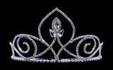 #14085 Pointed Navette Tiara with Combs - 3.25" Tiaras up to 4" Rhinestone Jewelry Corporation