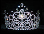 #16107CRYST - Maus Spray Crown - Clear Crystal - 4" Tiaras up to 4" Rhinestone Jewelry Corporation