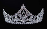 #16449 - Pageant Prime Tiara with Combs - 3" Tiaras up to 4" Rhinestone Jewelry Corporation