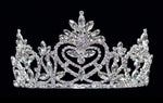 #16521 - Pageant Praise Tiara - 3.5" Tiaras up to 4" Rhinestone Jewelry Corporation