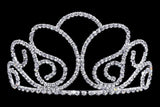 #16749 - Spring Breeze Tiara with Combs - 3.5" Tiaras up to 4" Rhinestone Jewelry Corporation