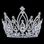 #17205 - Extreme Sparkle Tiara with Combs - 5.5" Tiaras & Crowns up to 6" Rhinestone Jewelry Corporation