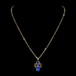 #7346N-Sapphire - Angel Necklace 18" (Limited Supply) Trendy Jewelry Rhinestone Jewelry Corporation
