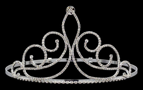 #16214 - Fleur de Swirl Cowgirl Hat Crown Western Jewelry Rhinestone Jewelry Corporation