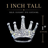 #10987 - Elegant Crown Pin Pins - Pageant & Crown Rhinestone Jewelry Corporation