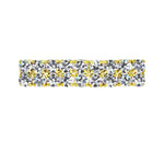 #12157G 2 Row Jumbo Stone Barrette Gold (Limited Supply) Barrettes Rhinestone Jewelry Corporation