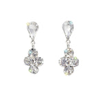 #12712 - Small Chaton Drop Earrings Earrings - Dangle Rhinestone Jewelry Corporation