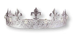 King's Crown #13082SP - Silver PEARL Men's Crowns and Scepters Rhinestone Jewelry Corporation