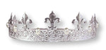 King's Crown #13082SP - Silver PEARL Men's Crowns and Scepters Rhinestone Jewelry Corporation