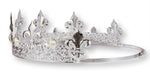 King's Crown #13082SP - Silver PEARL Men's Crowns and Scepters Rhinestone Jewelry Corporation