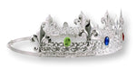 King's Crown #13082 - Silver (Temporary Sale) Men's Crowns and Scepters Rhinestone Jewelry Corporation