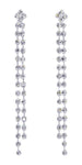 #13108 - Diamond Drop Rhinestone Dangle Earrings Earrings - Dangle Rhinestone Jewelry Corporation