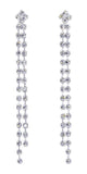 #13108 - Diamond Drop Rhinestone Dangle Earrings Earrings - Dangle Rhinestone Jewelry Corporation