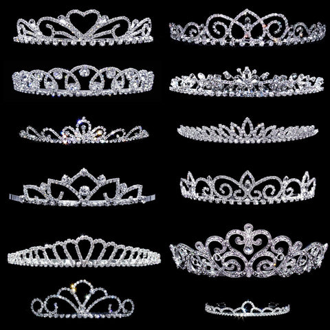 #13317- Tiara Assortment Starter Kit Tiaras up to 1.5" Rhinestone Jewelry Corporation