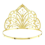 #16215G - Radiant Star Burst Cowgirl Hat Crown - GOLD