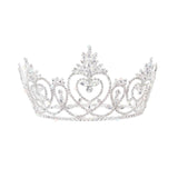 #16488 Pageant Praise - 4.5" Adjustable Crown Tiaras & Crowns up to 6" Rhinestone Jewelry Corporation