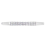 #17191 -Double Row Baguette CZ Cuff Bracelet Bracelets Rhinestone Jewelry Corporation