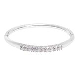#17191 -Double Row Baguette CZ Cuff Bracelet Bracelets Rhinestone Jewelry Corporation